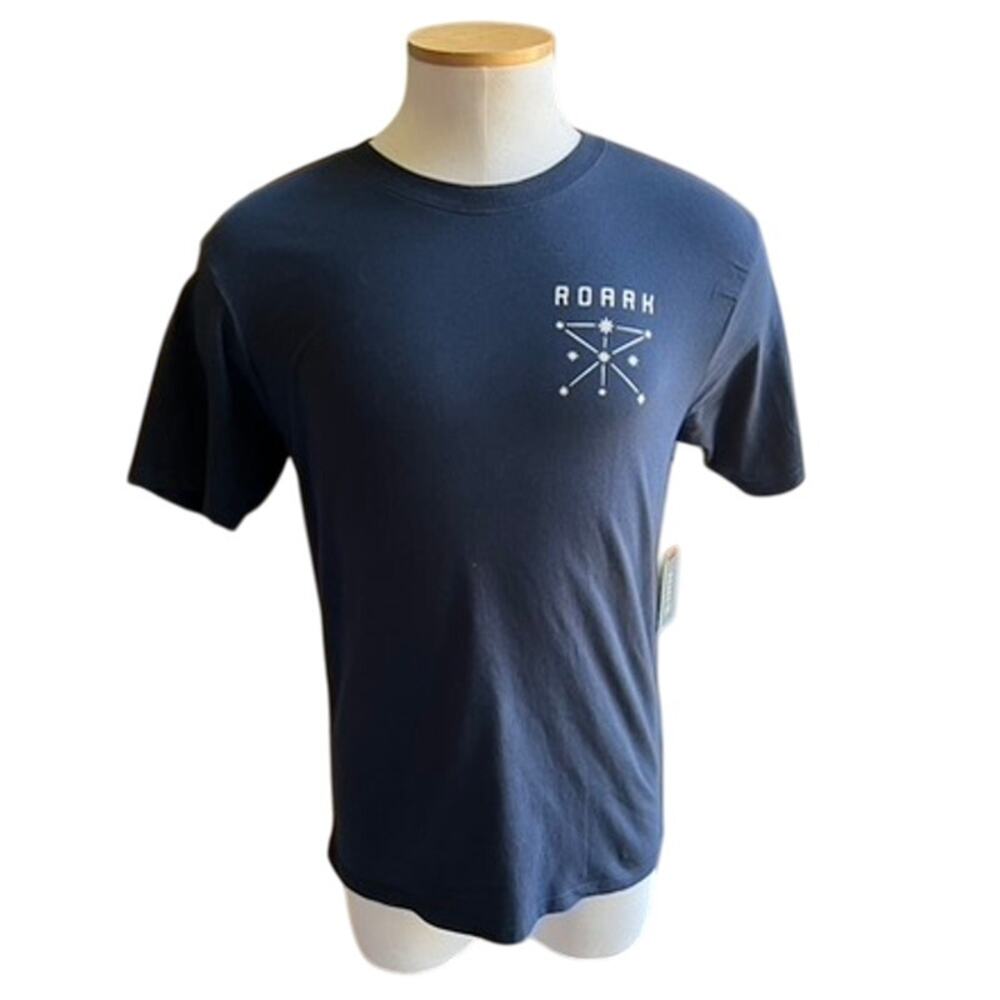 NWT Roark Cosmic Wanderer navy blue short sleeve t-shirt